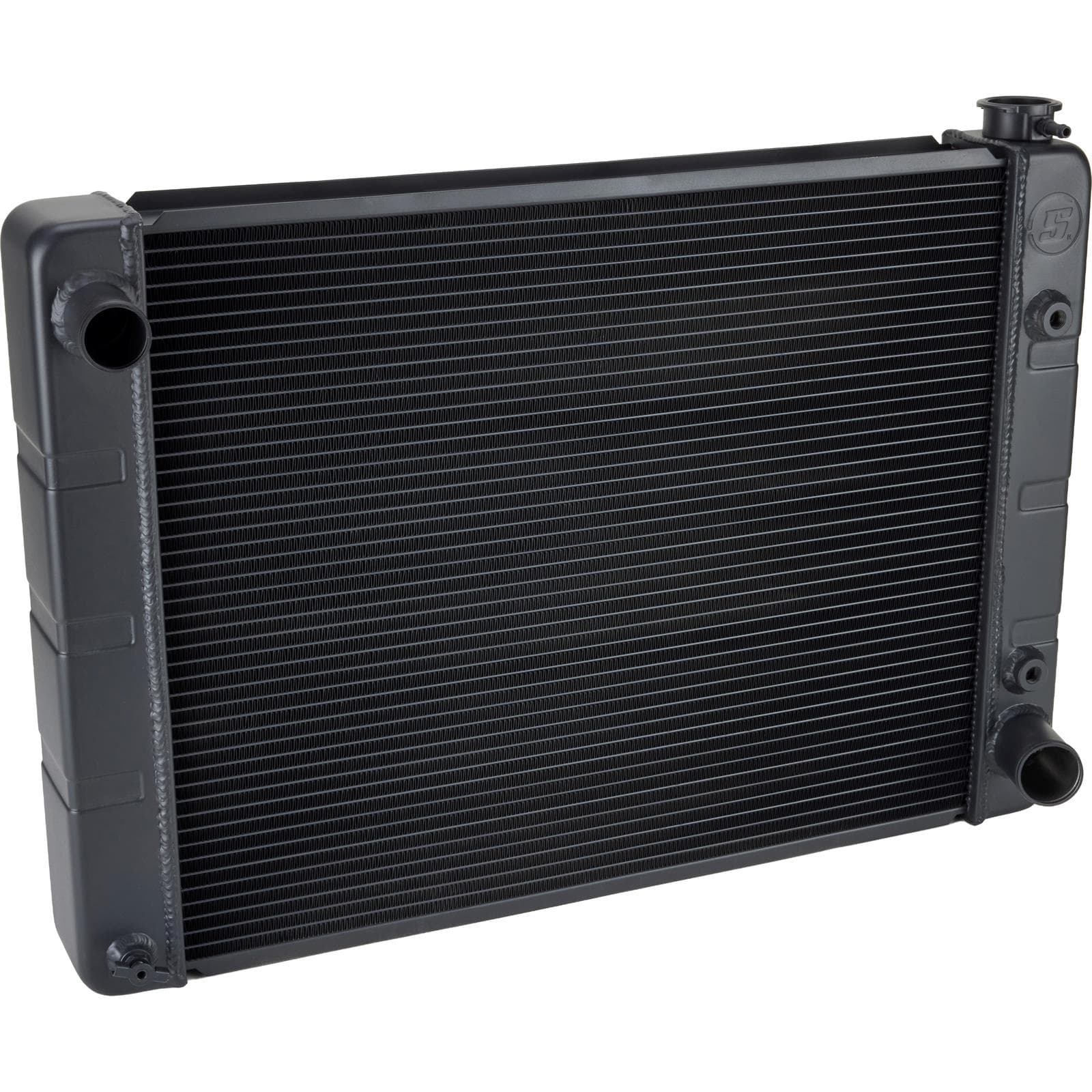 WindChillâ„¢ SBC/BBC Aluminum 3-Row Radiator w/ Cooler, Black