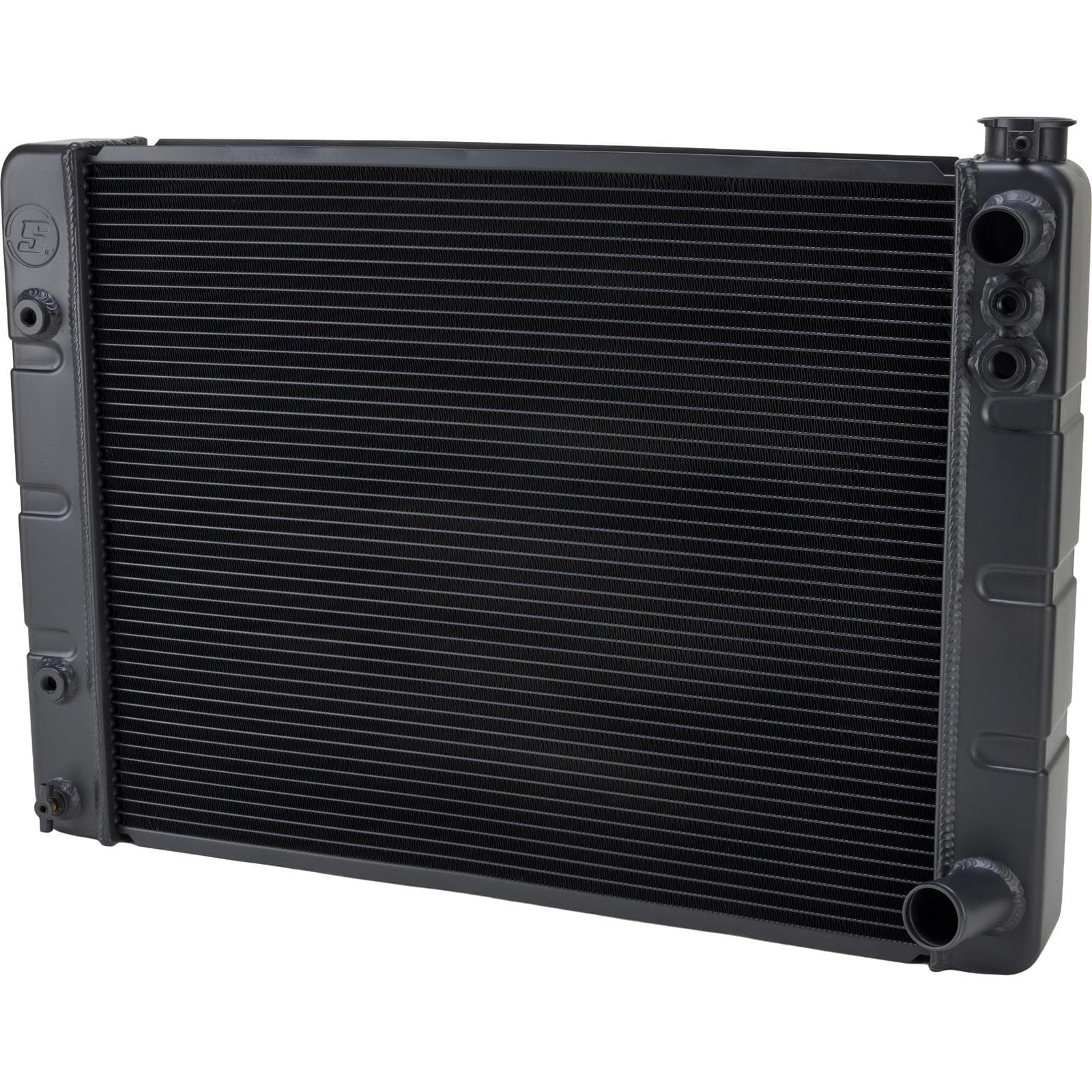 WindChill® LS Swap 3-Row Aluminum Radiator w/Cooler, Black