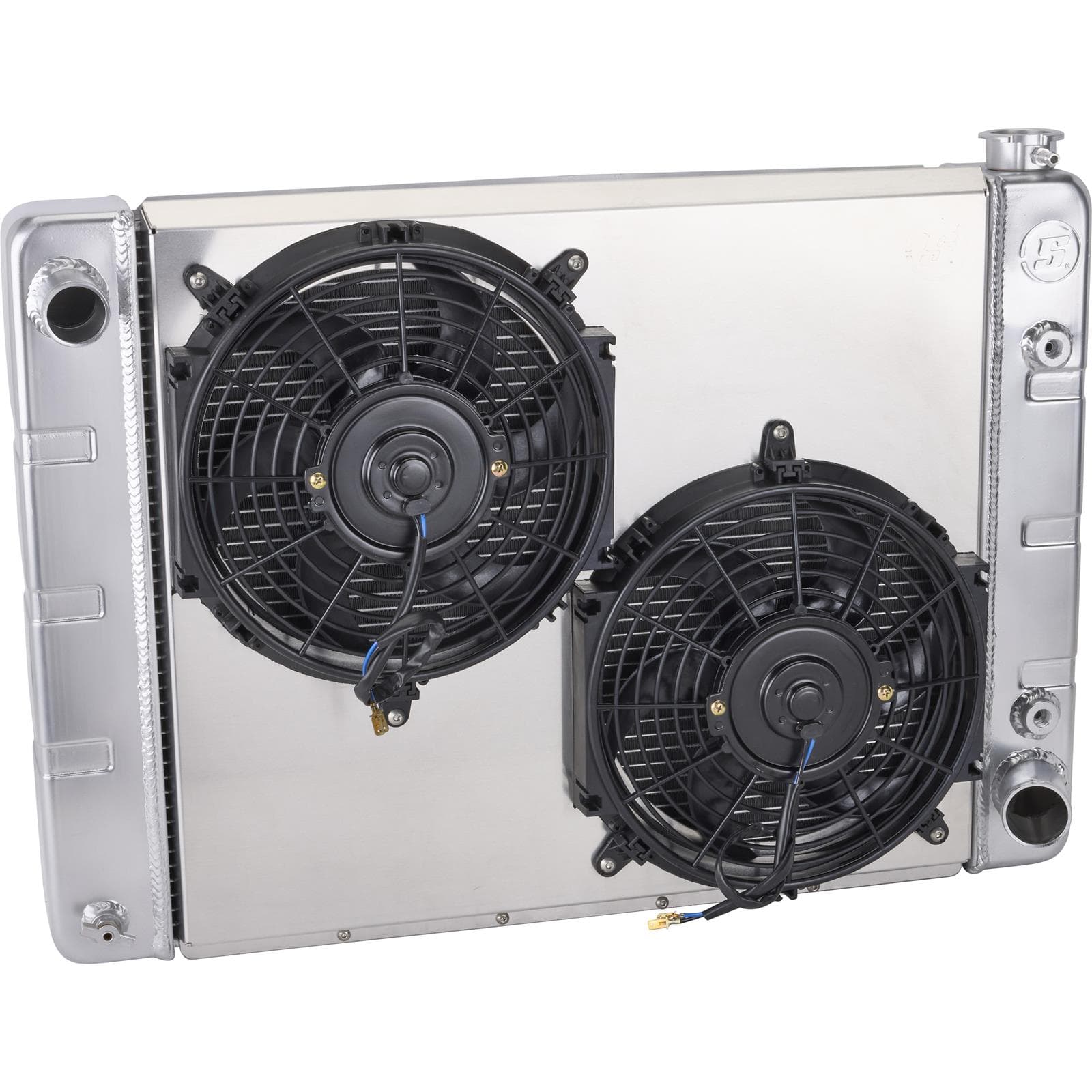 WindChillâ„¢ SBC/BBC 3-Row Radiator w/ Trans Cooler, Shroud/2 Fan