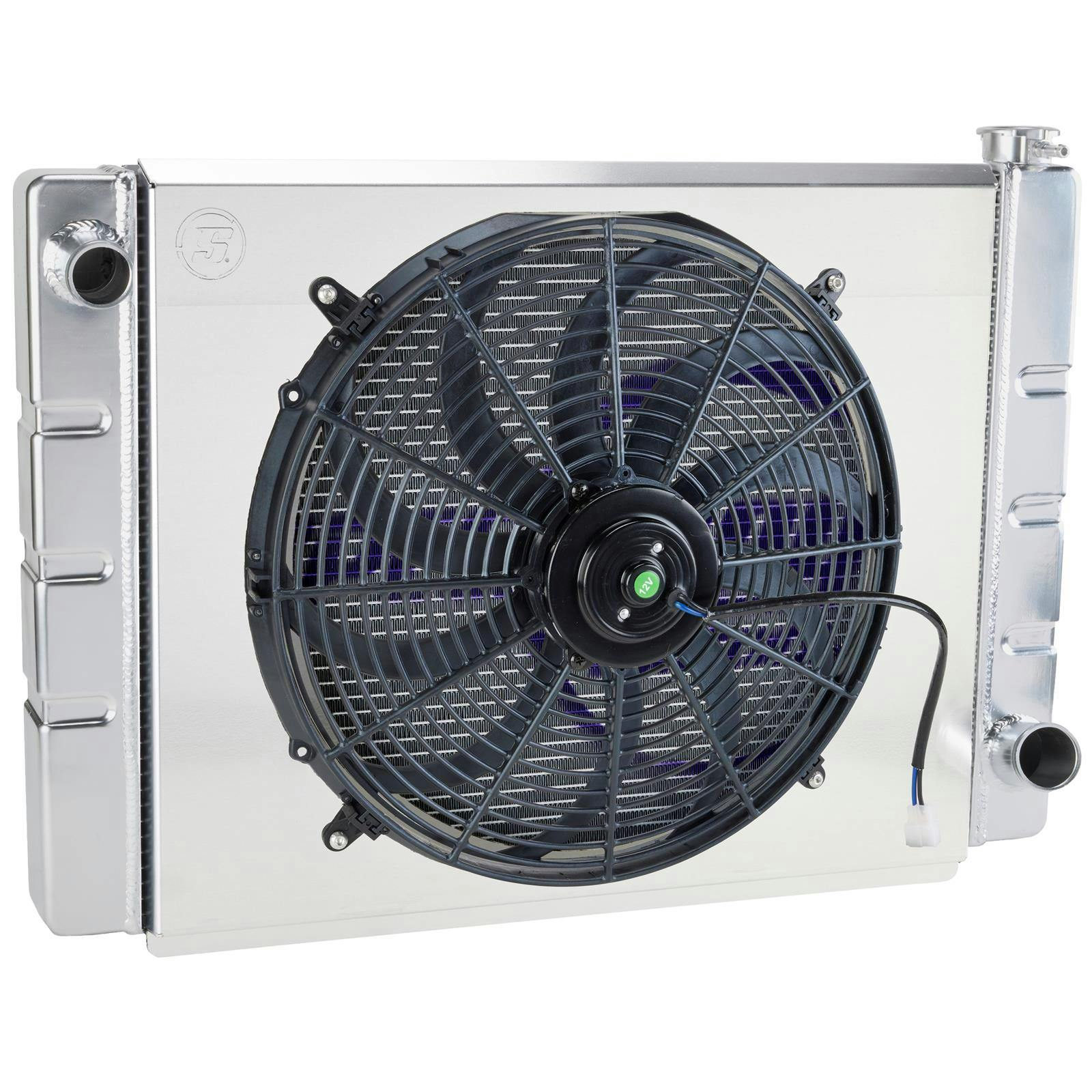 Single Pass Aluminum Radiator, Shroud, and Electric Fan Kit