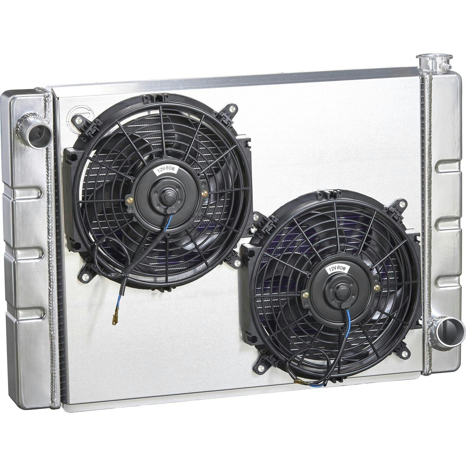 Single Pass Aluminum Radiator, Dual Fan, & Shroud Kit