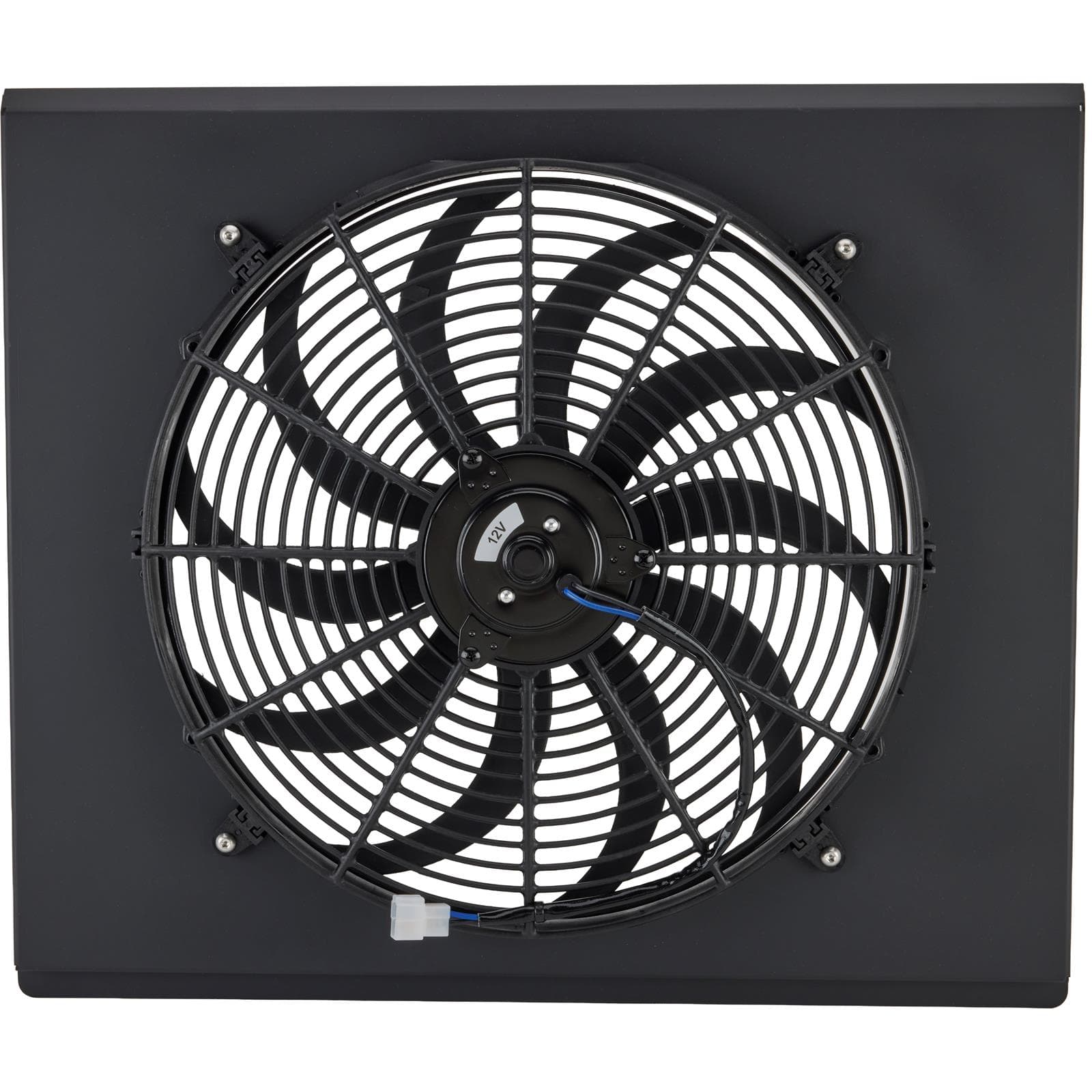 Single Electric Fan & Black Shroud Kit for Speedway Aluminum Radiators