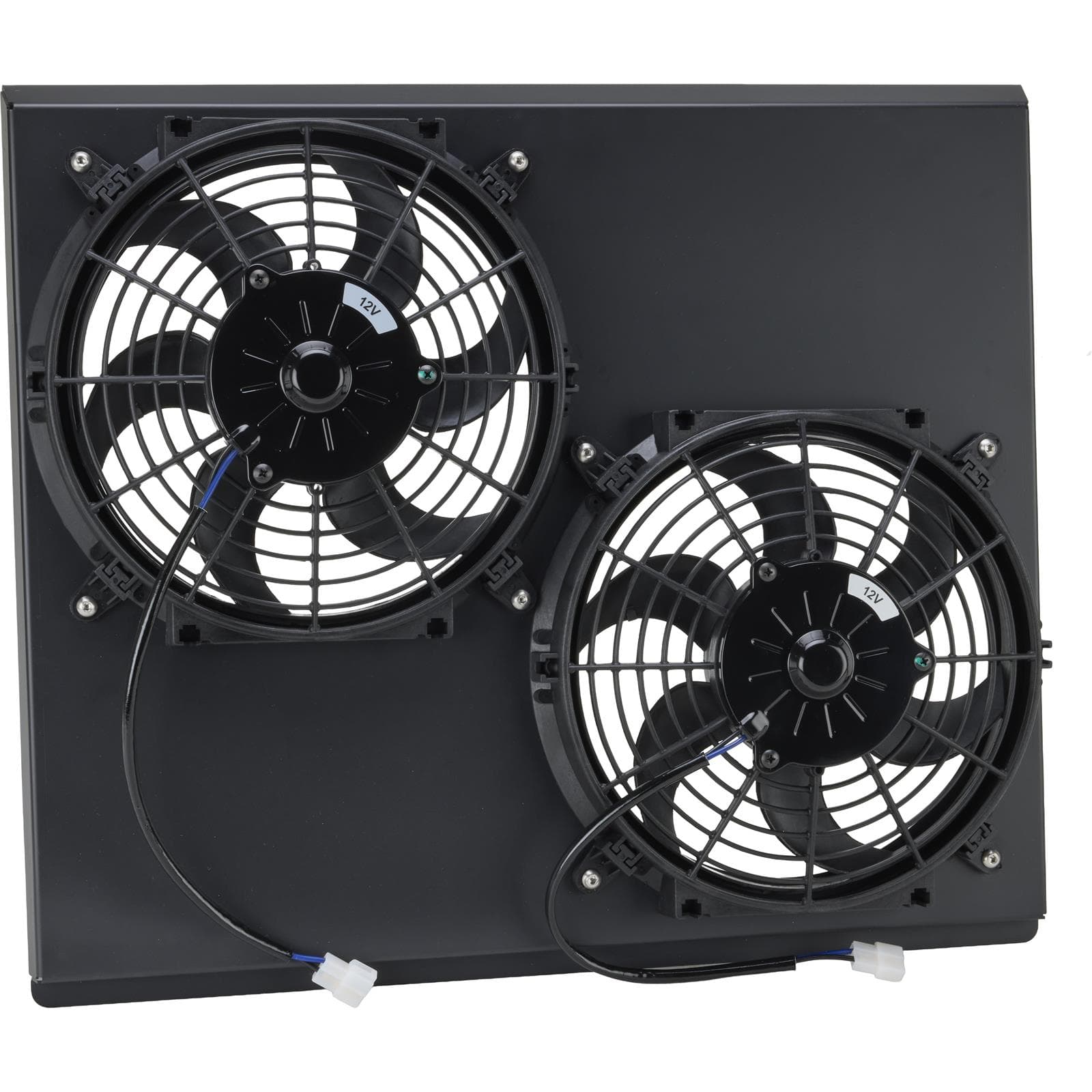 Dual Electric Fan & Black Shroud Kit for Speedway Aluminum Rad