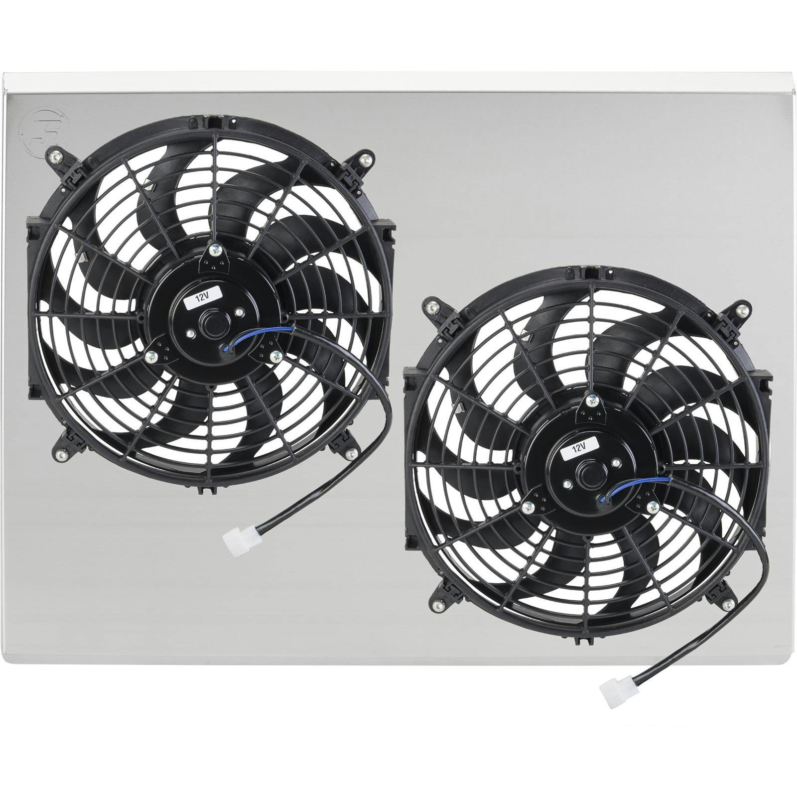 Dual Electric Fan & Shroud Kit for Speedway Aluminum Radiators