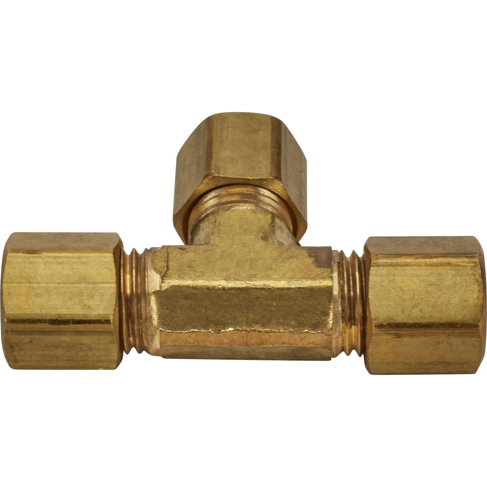 Brass Compression Tube Fitting, Tee Union