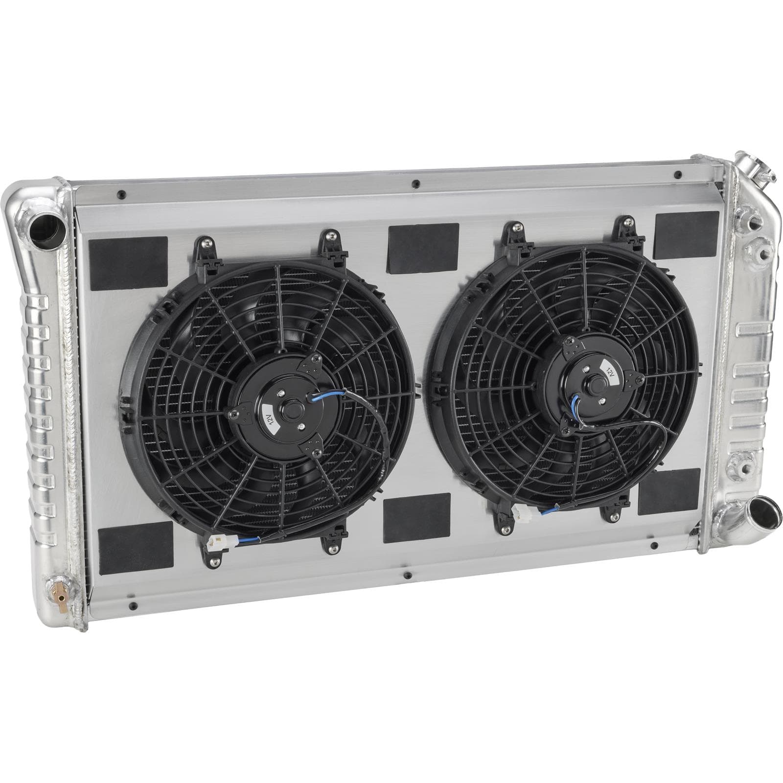 WindChill® 67–72 C10 SBC Aluminum 3-Row Radiator w/ Shroud/2 Fans