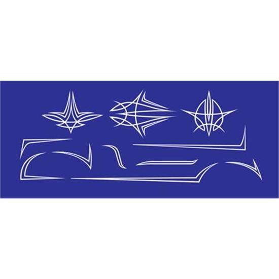 1950s Pinstripe Graphics Set