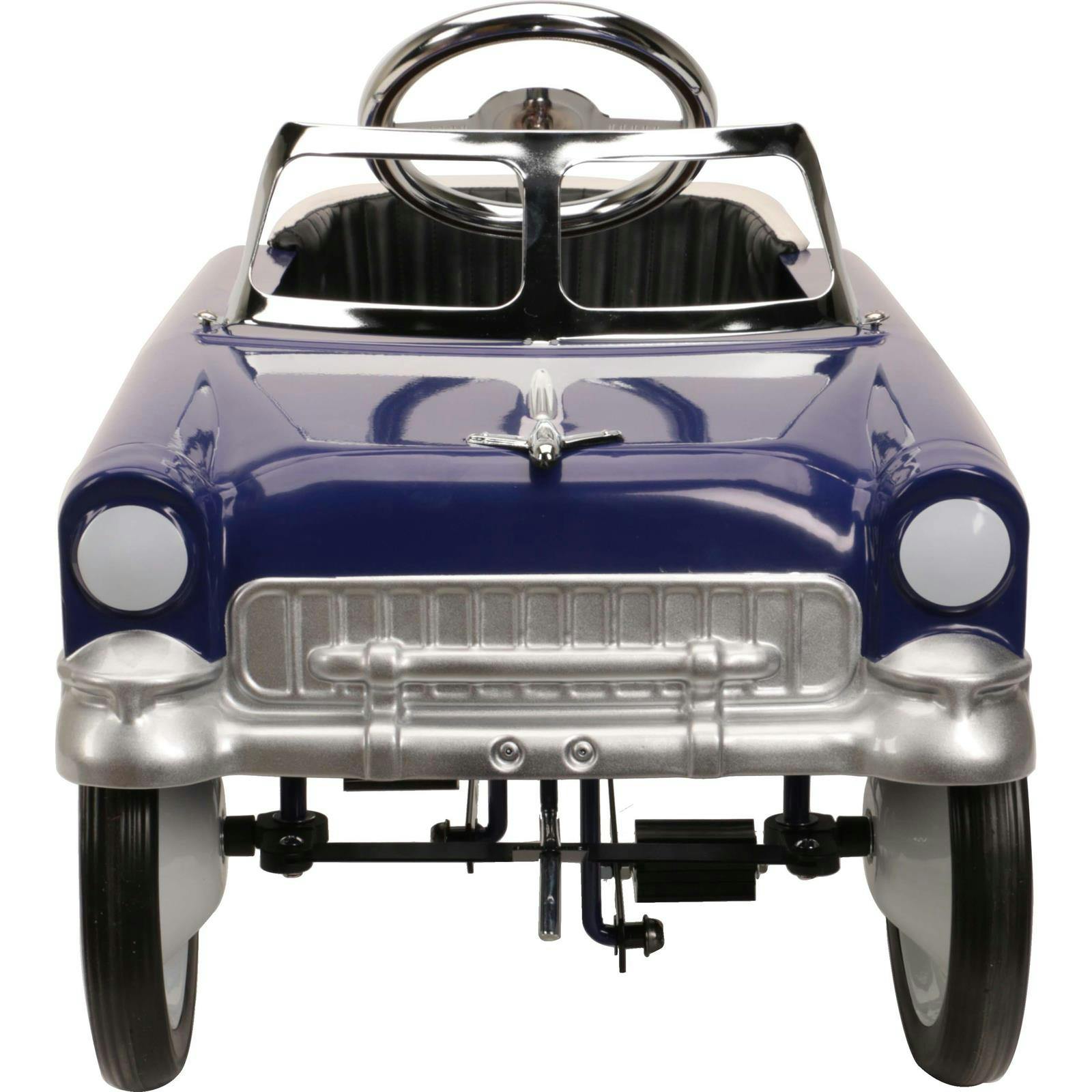 Retro Tri-Five 1955 Chevy Steel Metal Pedal Car. Purple/White
