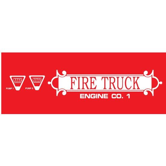 Murray® Flat Face Fire Engine Company #1 1971 Graphic