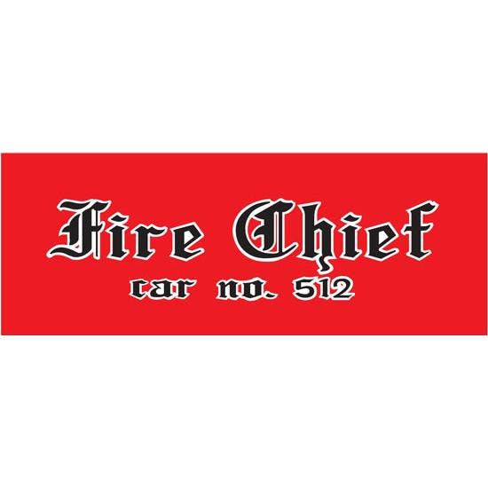 AMF Fire Chief 512 1970-72 Pedal Car Graphic