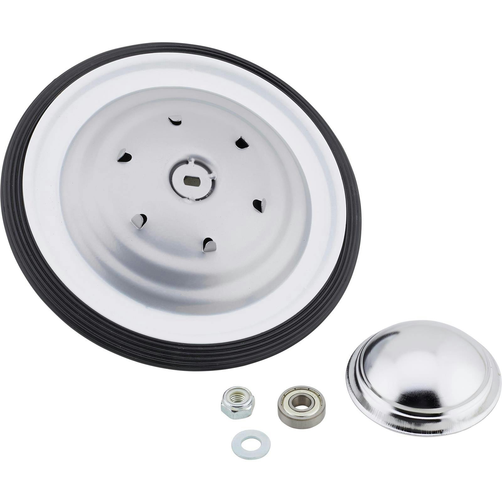 Pedal Car Wheel And Tire Combo, Silver And White