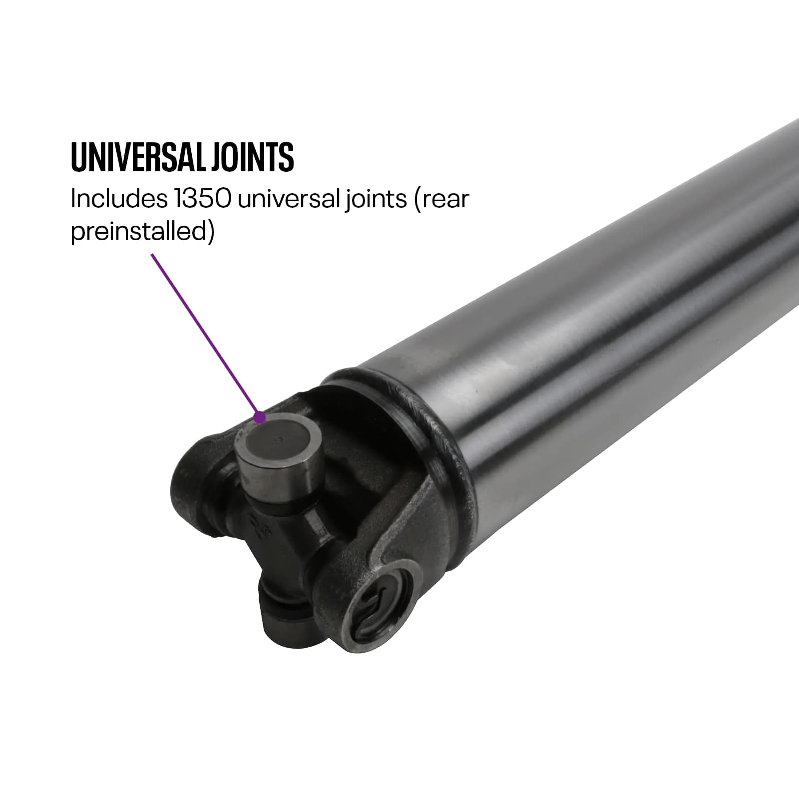 U-Weld-It Custom Steel Driveshaft Kit, 1350 Series, 3 Inch OD
