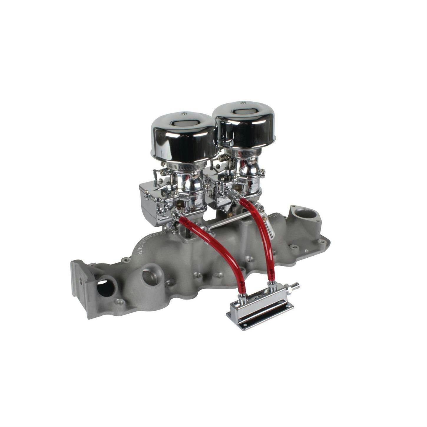 Chrome 9 Super 7® 2x2 Carb/Offy Intake kit, 1949-53 Flathead