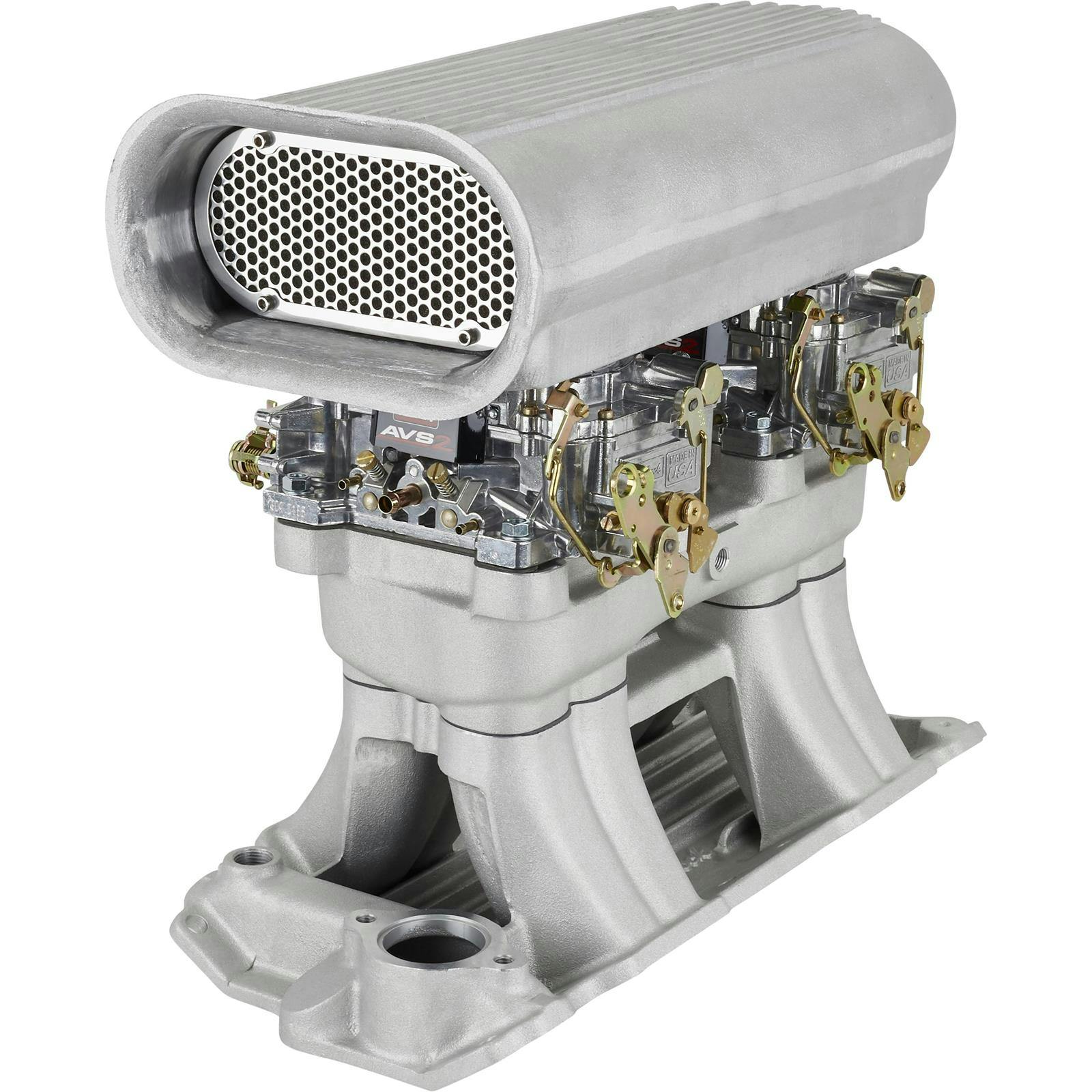 Small Block Chevy Street Tunnel Ram Kit, Plain Scoop