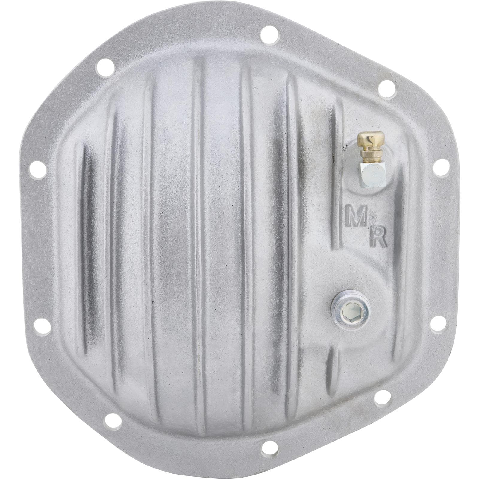 Jag Finned Aluminum Rear Cover, Unpolished