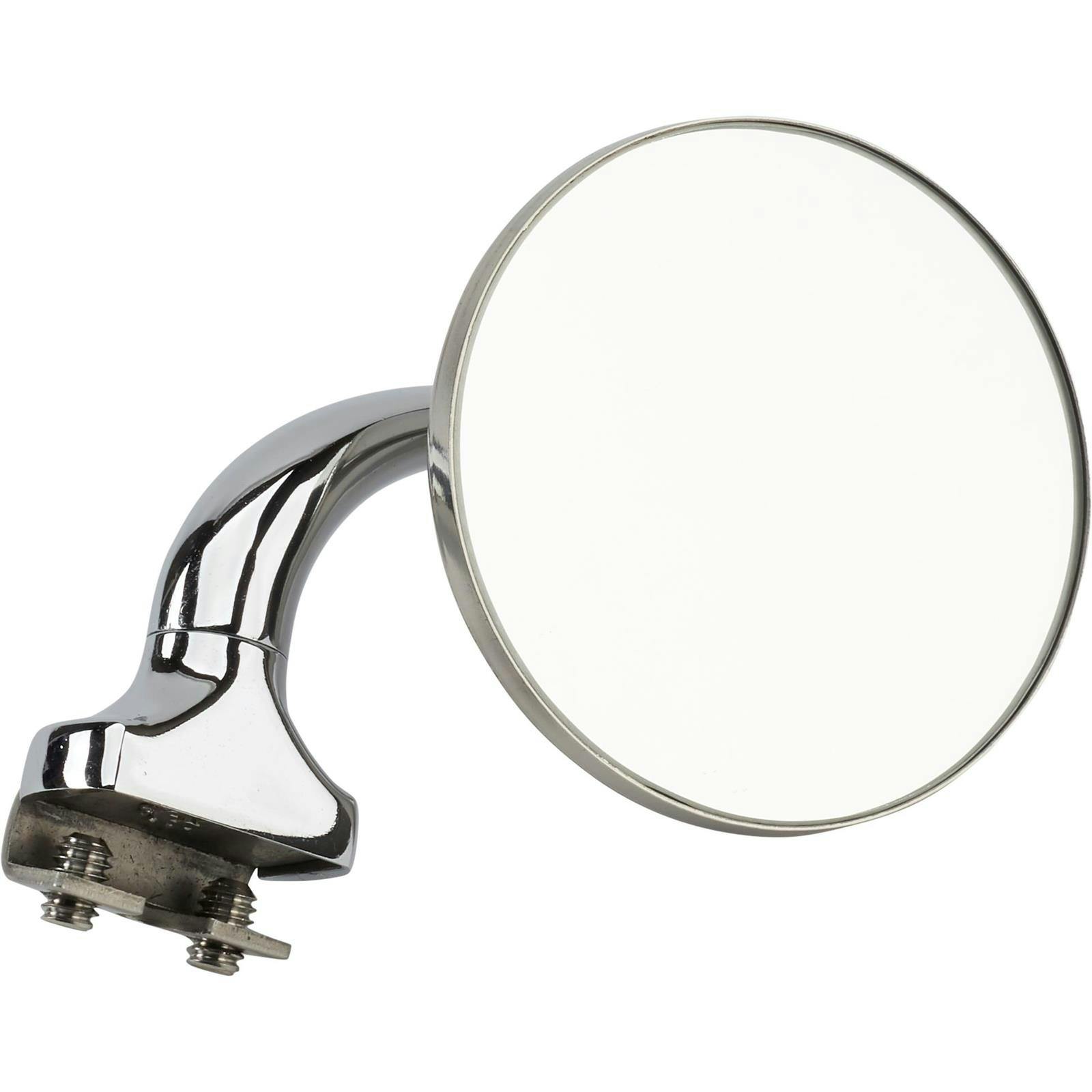 Universal L/R Side Clamp-On Rear View Door Top Peep Mirror, 3 In
