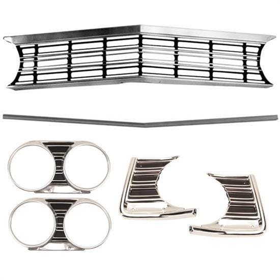 1967 Chevelle SS Grill Kit, 6 Piece
