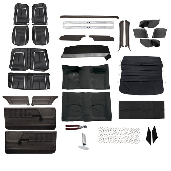 Deluxe Interior Complete Kit, 1967 Camaro Coupe, Bucket Seats