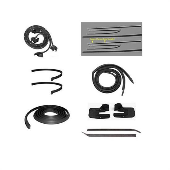 1967 Camaro/Firebird Weatherstrip Kit, Replacement Windowfelts