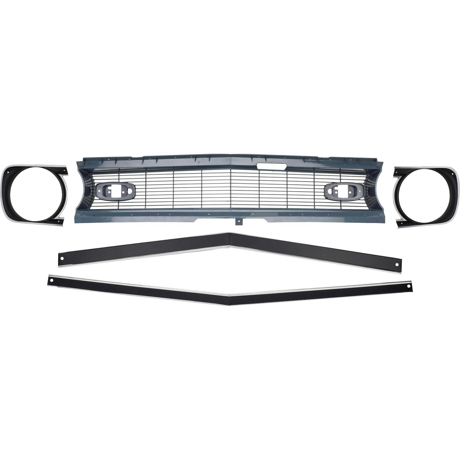 Standard Reproduction Grille with Trim for 1968 Camaro, 5-Piece Kit