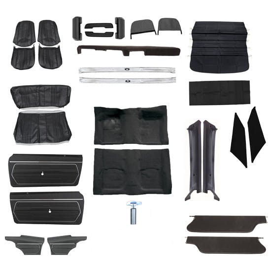 Complete Standard Interior Kit, 1969 Camaro Coupe w/AC