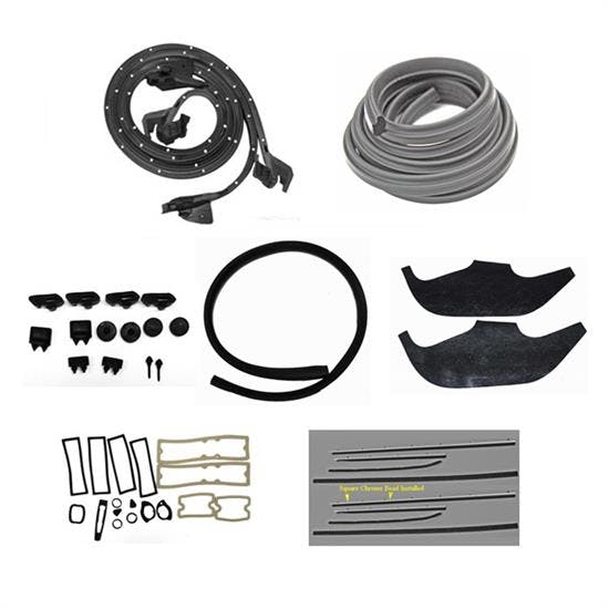 Replacement Windowfelts for 1971-72 Nova 2-Door Weather Stripping Kit