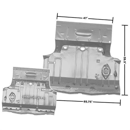 Dynacorn 1462MWT 1966-1967 Chevelle Complete Trunk Floor