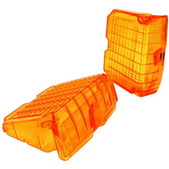 Dynacorn L72BN1 Park Lamp Lenses, LH/RH, Amber, 1972 El Camino
