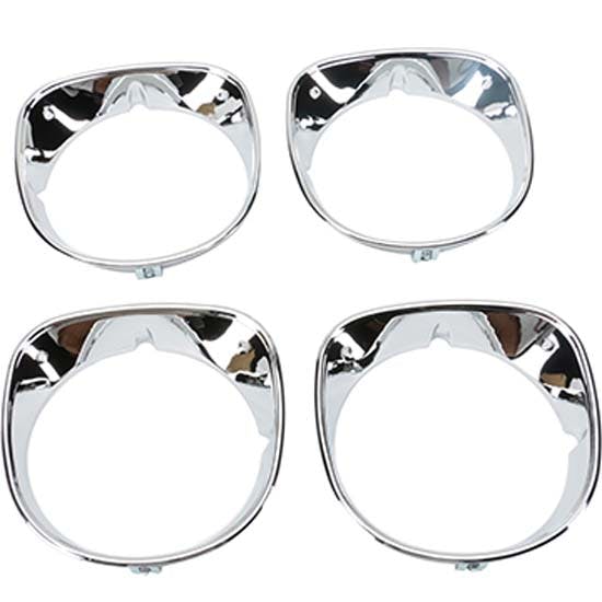 Golden Star HL03-70S Headlamp Bezel Set, 1970 Chevelle/ El Camino