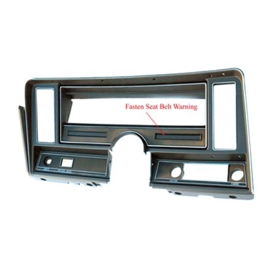 J & W Nova Parts Gauge/Instrument Cluster Dash Bezel, 69-74 Nova w/AC