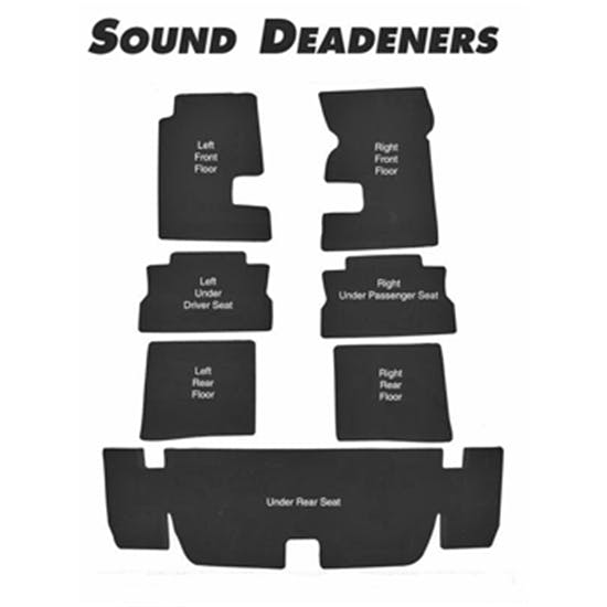 Repops CA136 Carpet Sound Deadener Kit for 1967-69 Camaro, 7 Piece