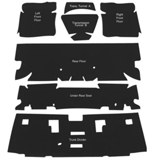 Repops CA137 Carpet Sound Deadener Kit for 1970-81 Camaro