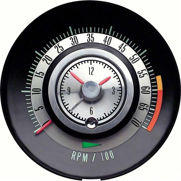 OER 6468715 1968 Camaro 6000 Red Line Tic-Toc-Tach