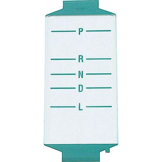 OER 3919160 Floor Shift Plate Indicator Lens, 68-69 Camaro Powerglide