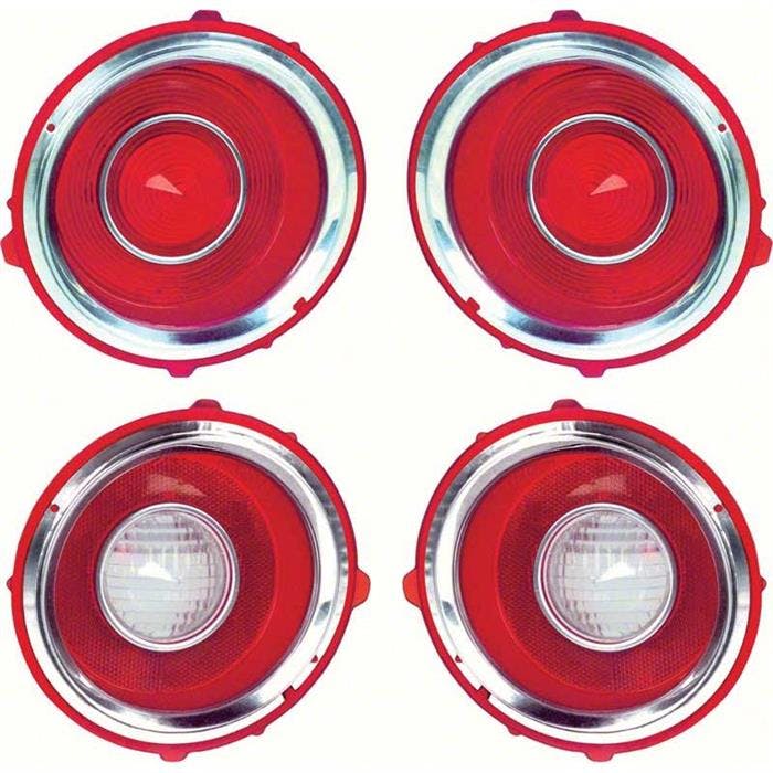 OER *R528 70-71 Camaro RS Tail Lamp/Back Up Lens Kit