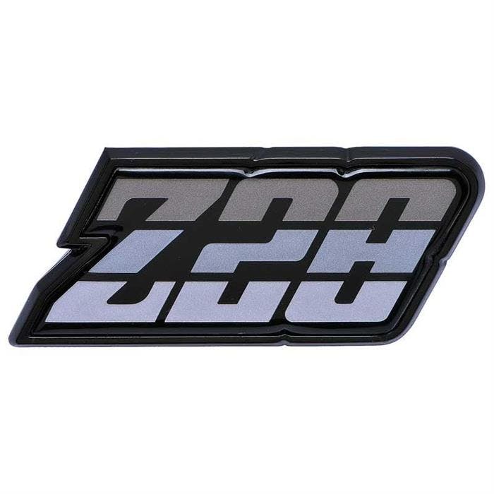 OER 9637803 1980-81 Camaro InZ28 In Silver Fuel Door Emblem