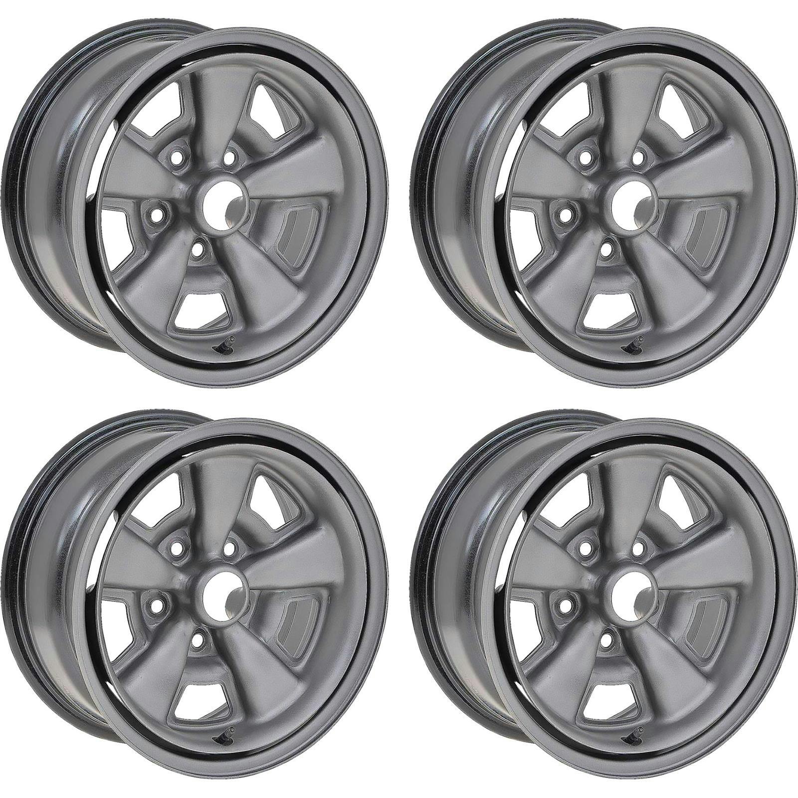 OER R3045 1970-81 Camaro Z28-Style 5-Spoke Steel Wheel Set