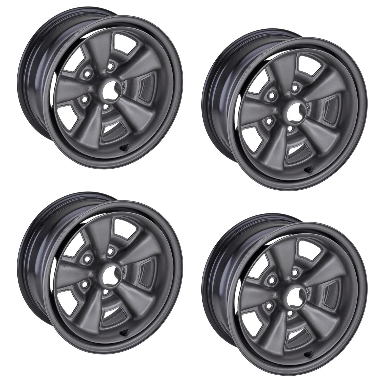 OER R3045 1970-81 Camaro Z28-Style 5-Spoke Steel Wheel Set