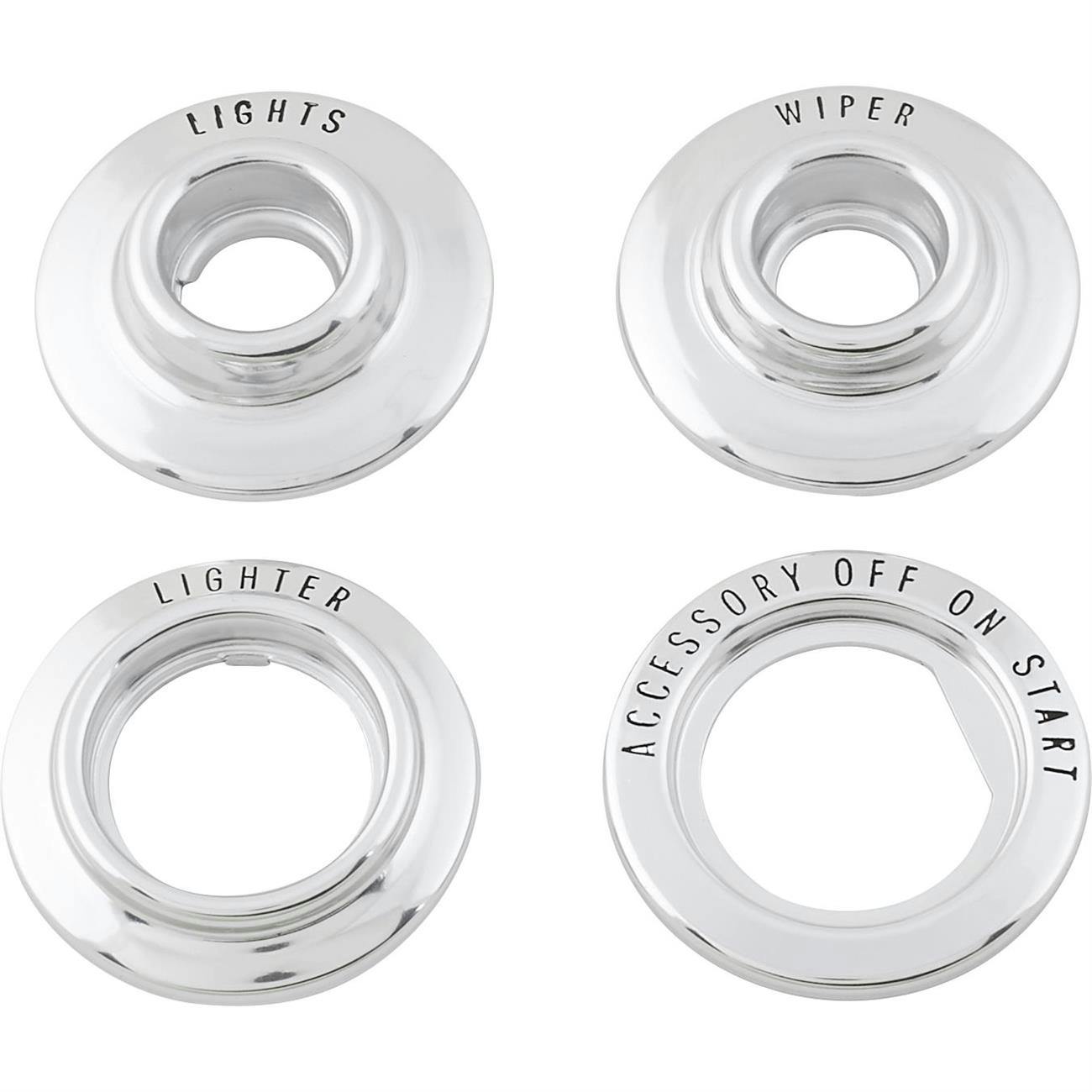 Reproduction 4-Piece Dash Bezel Set, 1966-67 Nova