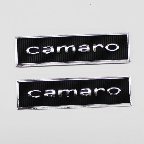 OER 7696122 Standard Door Panel Emblems, 1967 Camaro, Pair