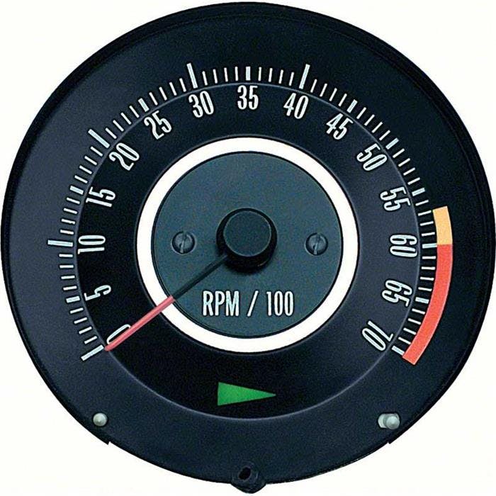 OER 6468911 67 Camaro Tachometer w/6000 Red Line,Z28 or 396/375HP