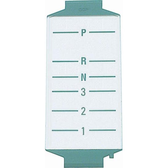 OER 3919161 Auto Trans Shift Pattern Indicator Lens, 1968-69 Camaro