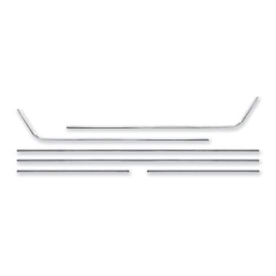 OER R1112 Front/Rear 6-Piece Door Panel Molding Kit, 1968-69 Camaro