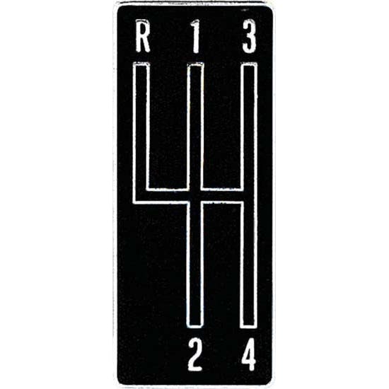 OER 3919122 Reproduction 4-Speed Shifter Plate Emblem, 1968-69 Camaro