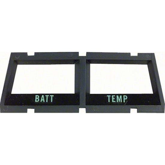 OER 6480881 Console Gauge Temp/Battery Bezel, 68-69 Camaro/68-74 Nova