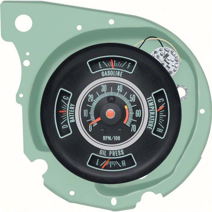 OER 6491313 Tachometer & Gauge Cluster, 5500 RL, 1969 Chevelle