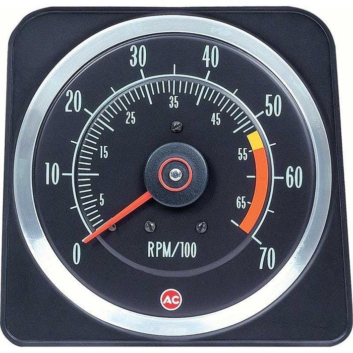 OER 6469382 69 Camaro Tachometer, 5500 Red Line