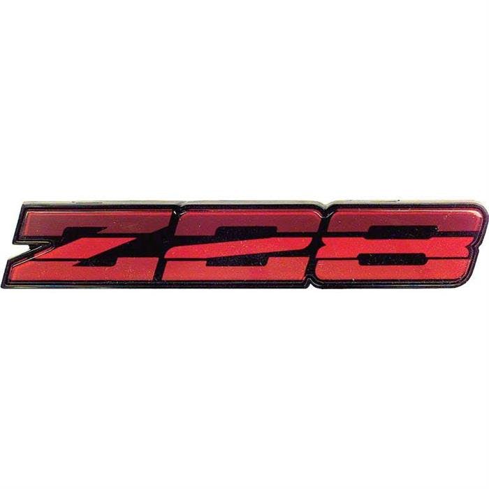 OER 20544122 1985-87 Camaro Z28 Dark Red Rocker Emblem