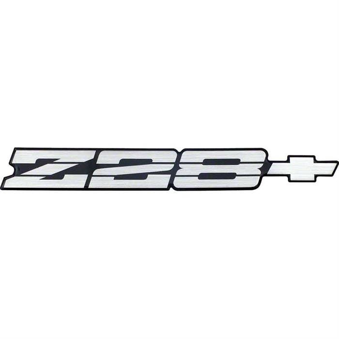 OER 10158545 91-92 Camaro Z28 Silver/Black Rear Panel Emblem