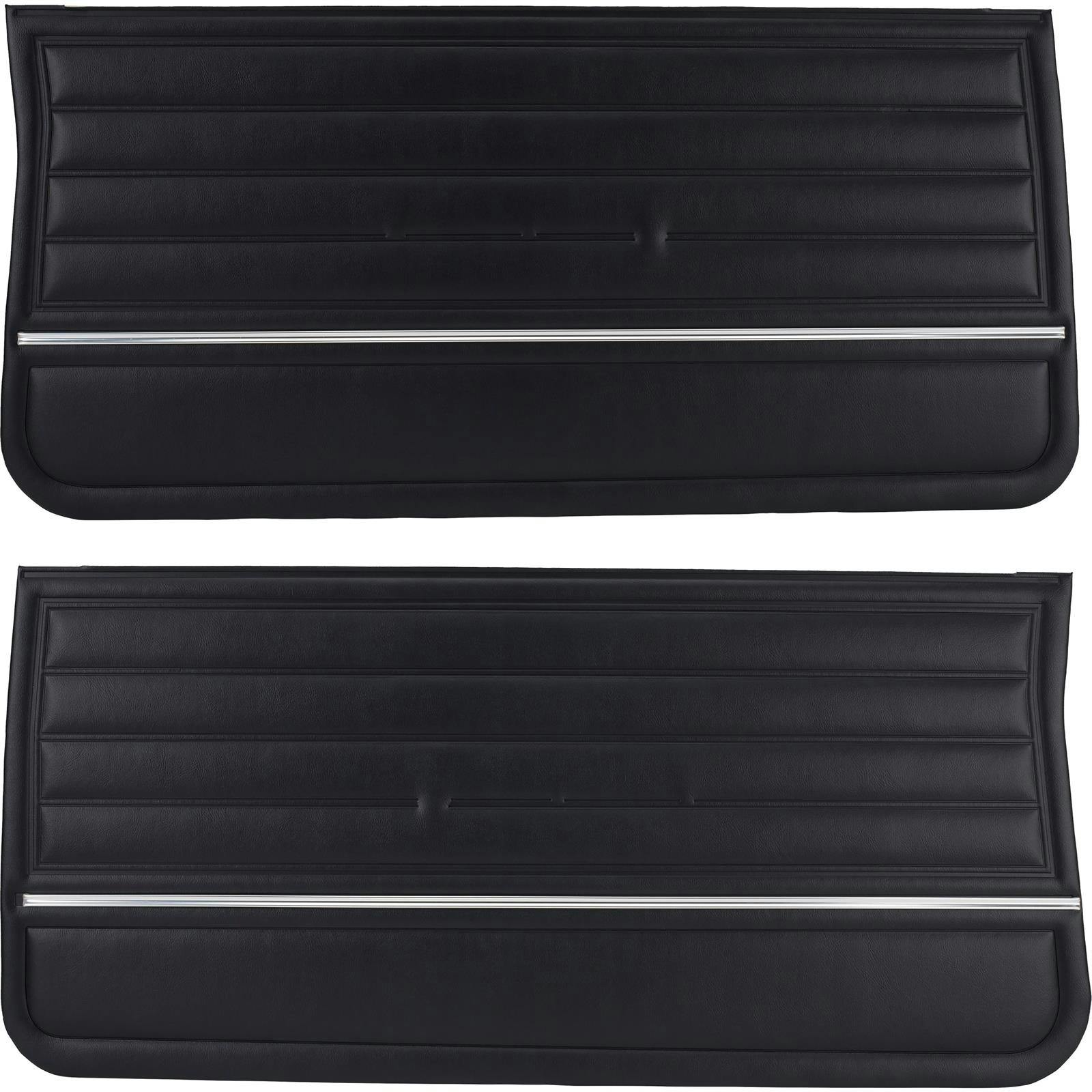 PUI PD260 Pre-Assembled Front Door Panel, Black, 1965 Chevelle